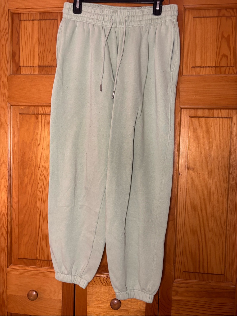 H&M Mint Green Drawstring Jogger Sweatpants